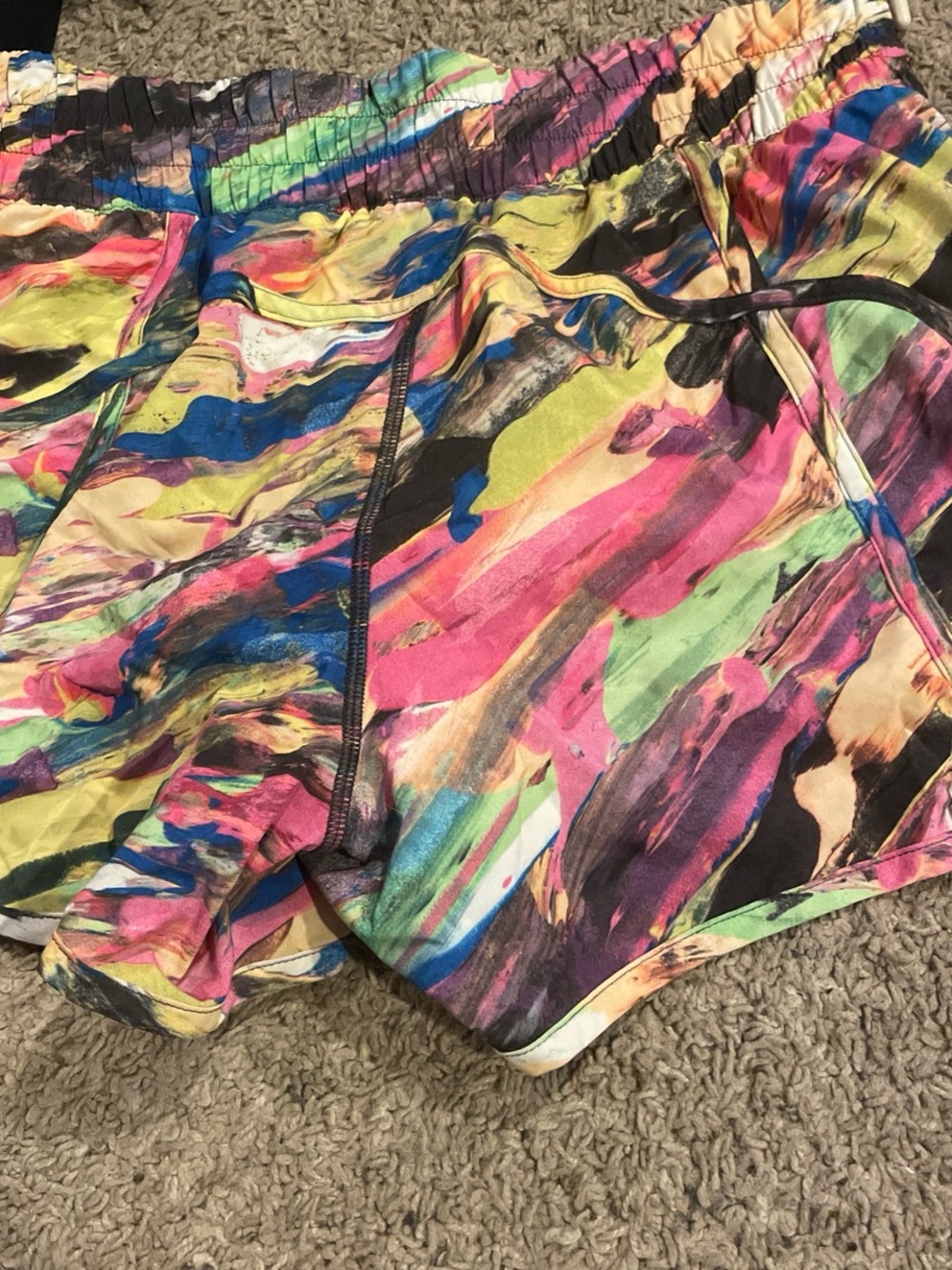 lululemon athletica Multicolor Brushstroke Athletic Shorts